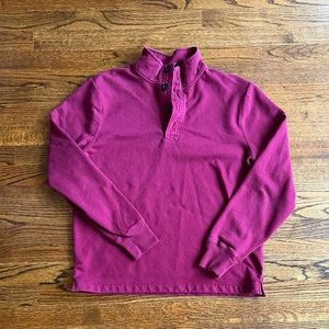 J Crew Mercantile Men’s 1/4 (quarter) button pull-over, Size L